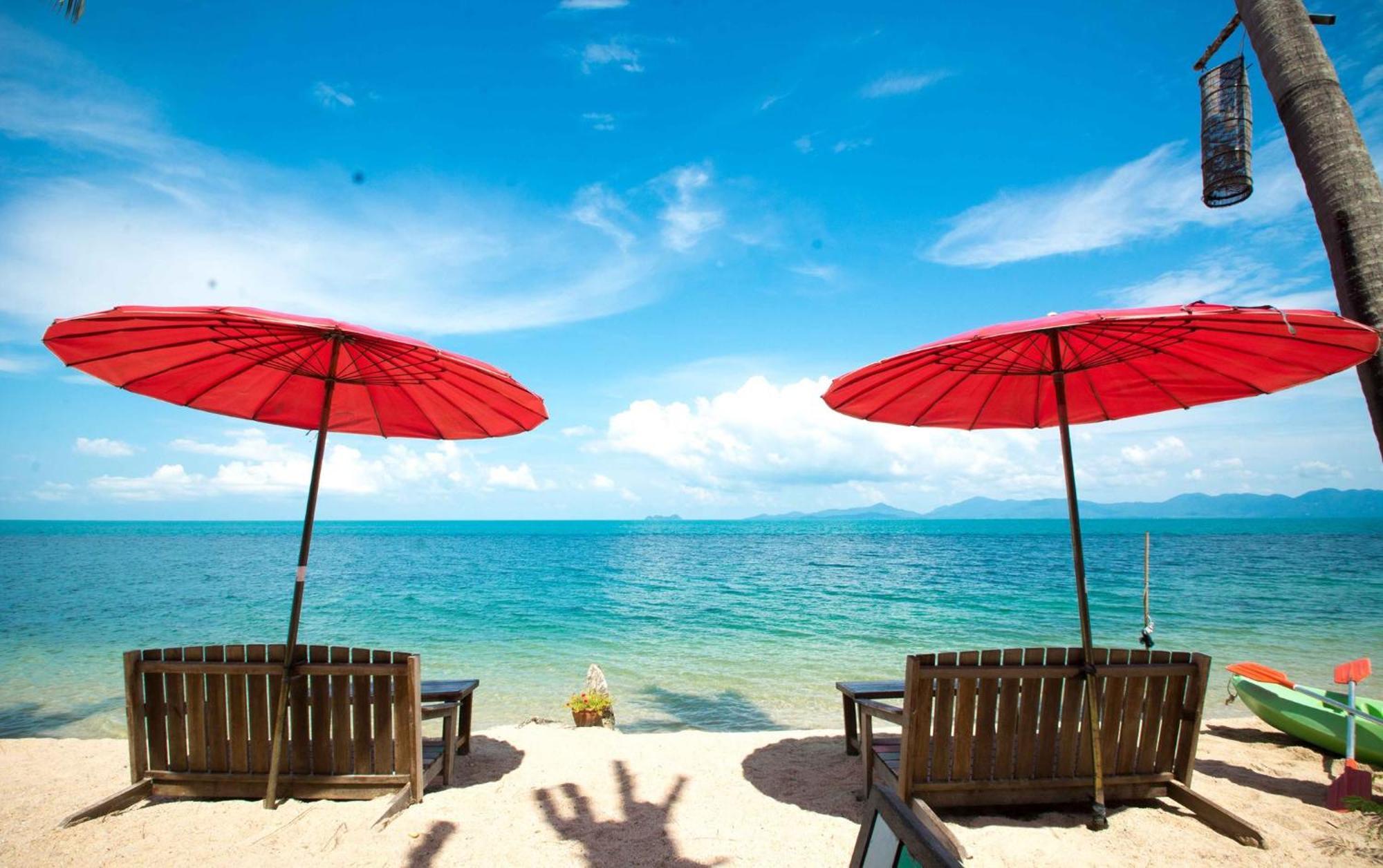 A Little Bungalows By Beach Amphoe Koksamui Exteriör bild