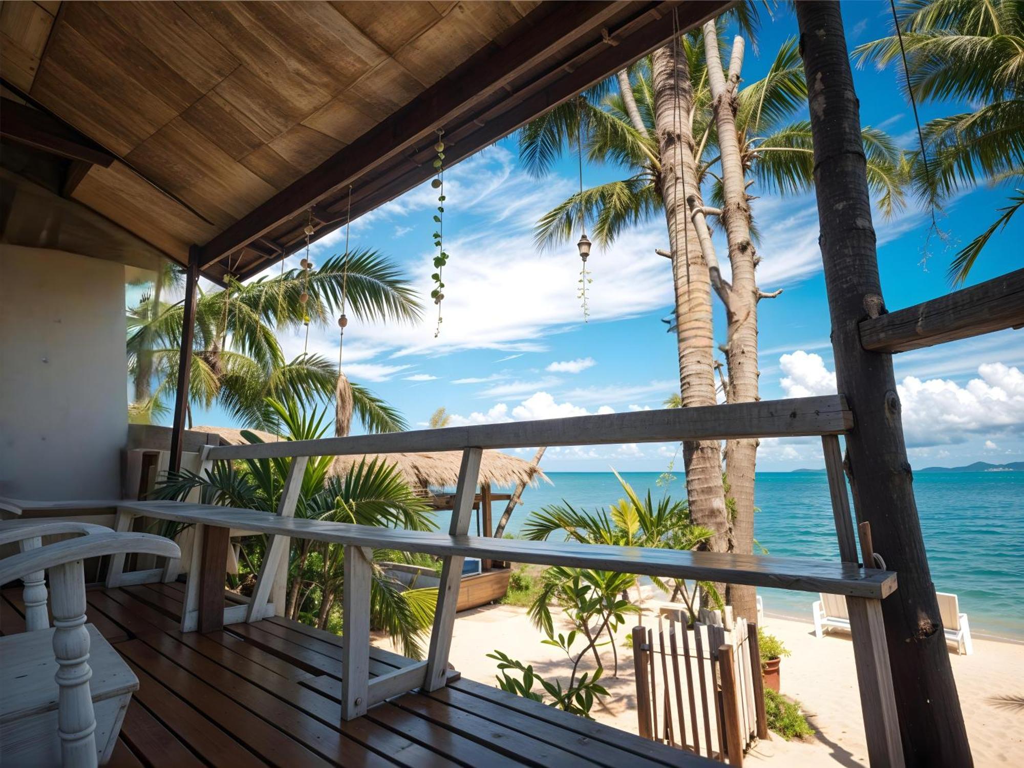 A Little Bungalows By Beach Amphoe Koksamui Exteriör bild